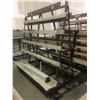 Image 2 : A-FRAME STEEL CONSTRUCTED DOUBLE SIDED ROLLING MATERIAL STORAGE RACK