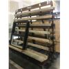 Image 2 : A-FRAME STEEL CONSTRUCTED DOUBLE SIDED ROLLING MATERIAL STORAGE RACK