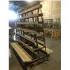 Image 2 : A-FRAME STEEL CONSTRUCTED DOUBLE SIDED ROLLING MATERIAL STORAGE RACK