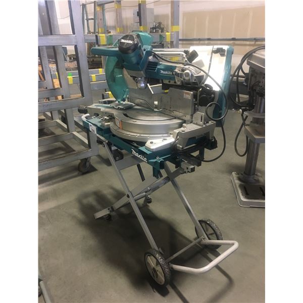 MAKITA MODEL LS 1219 SLIDING COMPOUND MITRE SAW WITH ROLLING WORK STAND