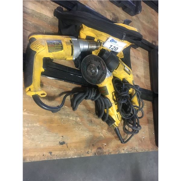GROUP OF 3 DEWALT CORDED POWER TOOLS