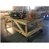 Image 2 : LARGE WOODEN ROLLING WORK TABLE - APPROX. 4FT X 8FT X 2 1/2FT HIGH