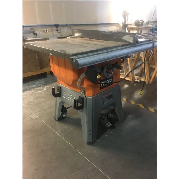 RIDGID MODEL R4512 TABLE SAW 10"