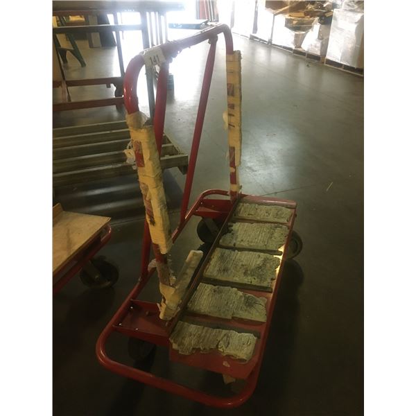 ULINE 4 WHEEL MATERIAL DOLLY (RED)