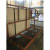 Image 2 : METAL FRAME 4 WHEEL MATERIAL STORAGE RACK - APPROX 10FT ACROSS X 6FT HIGH (BROWN)