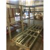 Image 2 : METAL FRAME 4 WHEEL MATERIAL STORAGE RACK - APPROX 10FT ACROSS X 6FT HIGH (GREY)