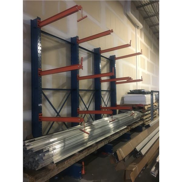 * HEAVY DUTY CAPACITY CANTILEVER FREE STANDING MATERIAL STORAGE RACKING ...