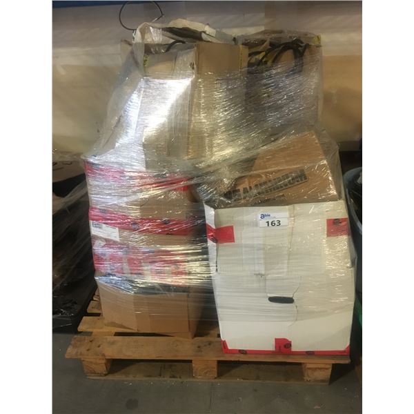 PALLET OF BLACK RUBBER WEATHER STRIPPING MATERIAL