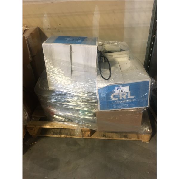 PALLET OF BLACK RUBBER WEATHER STRIPPING MATERIAL