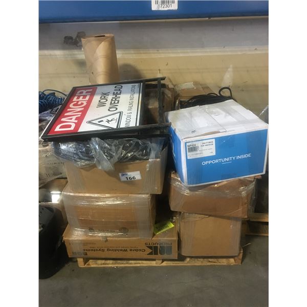 PALLET OF BLACK RUBBER WEATHER STRIPPING MATERIAL