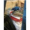 Image 4 : PALLET OF ASSORTED ITEMS-AIR LINE HOSE, SPRAY PAINT, ALUMINIUM DOOR/WINDOW HARDWARE, ETC
