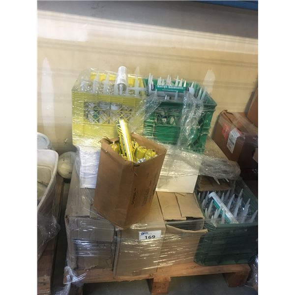 PALLET OF ASSORTED SEALANTS, SILICONE AND WEATHER STRIPPING