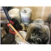 Image 2 : PALLET OF ASSORTED ITEMS-CASTORS, CHEMICALS AND MISCELLANEOUS