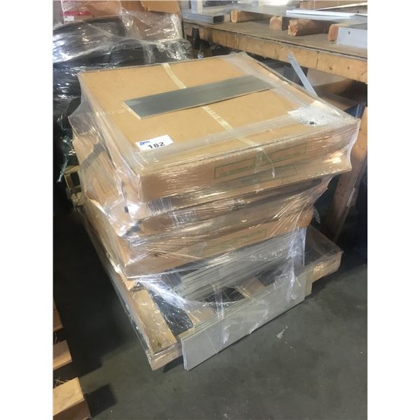 PALLET OF BLACK RUBBER WEATHER STRIPPING MATERIAL