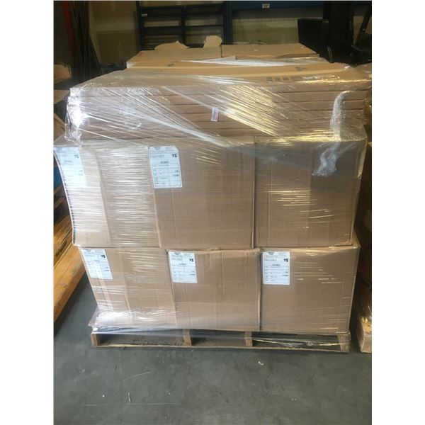 PALLET OF 11 MIRRORS AND BLACK RUBBER WEATHER STRIPPING