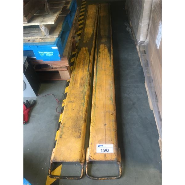 PAIR OF 8FT FORKLIFT EXTENSION FORKS