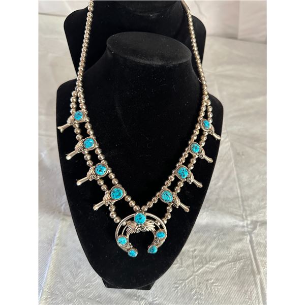 Navajo Squash Blossom Necklace