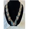 Image 1 : Navajo Peyote Bird Squash Blossom Necklace