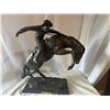 Image 10 : “WOLLY CHAPS” by Frederic Remington - Western Bronze Sculpture Statue Cowboy 23" x
