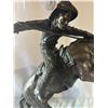 Image 3 : “WOLLY CHAPS” by Frederic Remington - Western Bronze Sculpture Statue Cowboy 23" x