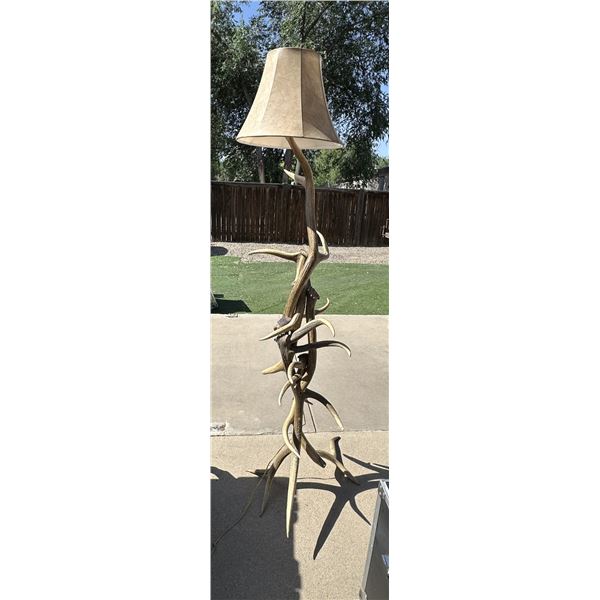 Elk Antler Floor Lamps Rustic Furniture Decor 60" Tall 30" Wide