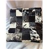 Image 1 : Black & White Patch Cow Hide Rug