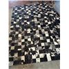Image 2 : Black & White Patch Cow Hide Rug