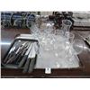 Image 1 : Full Sheet Pan w/Knives/Stems/Pitcher