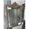 Image 1 : Ornately Framed Crown Top Wall Mirror - 20 x 24 - No Shipping