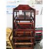 Image 1 : 5-Cherry High Chairs - 5 X $