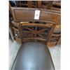 Image 2 : 40-Brown Padded Mahogany Dining Chairs - 40 X $