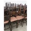 Image 1 : 22-Dark Oak Padded Bar Stools - 22 X $