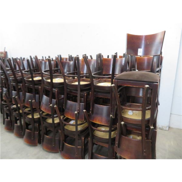 88-Mahogany Padded Dining Chairs - 88 X $