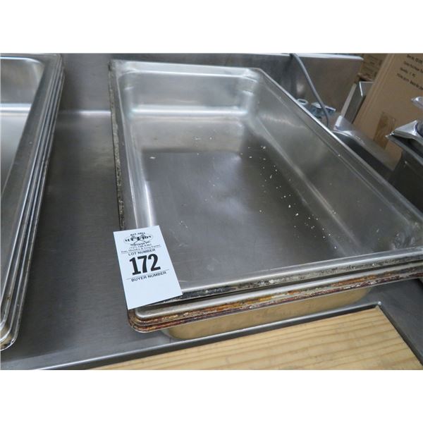 3-S/S Full by 4" Insert Pans - 3 X $