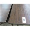 Image 2 : 7-Distressed Plank Ibeam Base 4 Top Dining Table - 7 X $