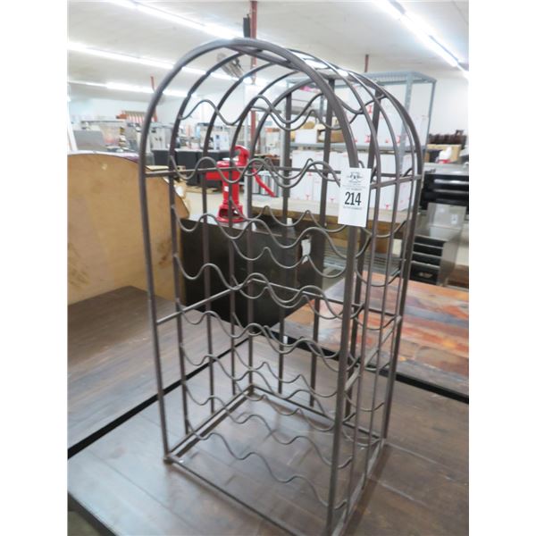 Metal Arched Wine Bottle Rack