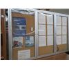 Image 1 : Alum. Frame   4'  x  6'   3-Door Wall Mount Presentation Panel