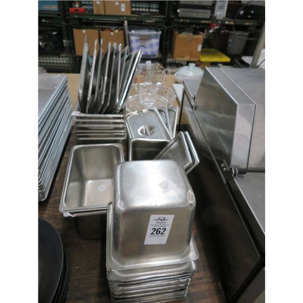 19-Sixth/Fourth/Third Insert Pan/Lids - 19 X $