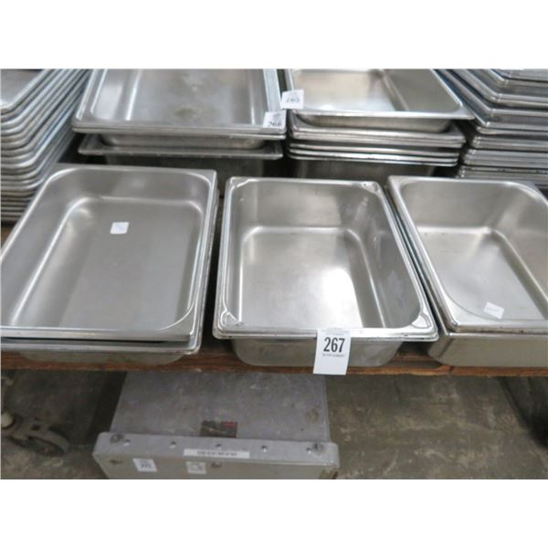 9-Half Size Insert Pans - 9 X $