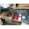 Image 1 : Glass Bowls/Jars/Bottles/Utensils, Plastic Bowls - 2 Shelves