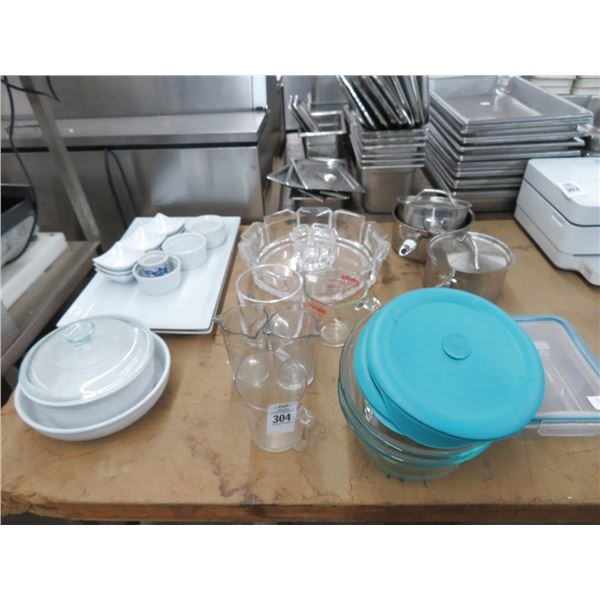 Pitchers, Sauce Pans, Serving Trays, Bowls, Pyrex