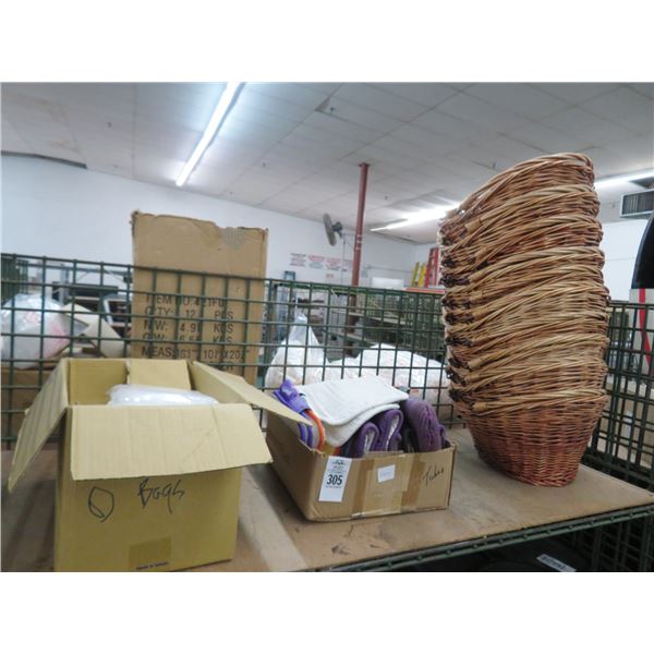 Oven Mitts, Plastic Bags, Display Baskets