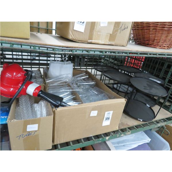 Plastic Tubes, 2 Tier Display, Milwaukee Bits, Heat Guns, Bins