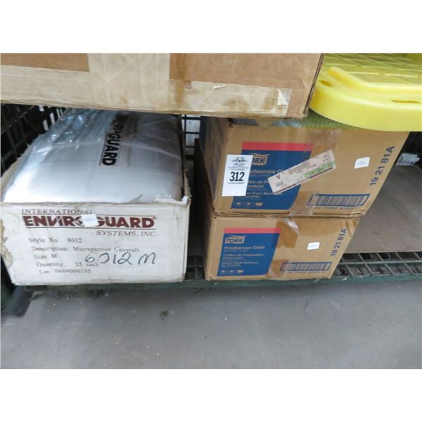 Micro Poris Cover Alls, Food Service Cloth