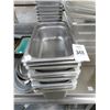 Image 1 : 9-S/S Third Size Insert Pans - 9 X $