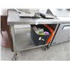 Image 1 : S/S Rolling Table w/Table and Undershelf - 30 x 3'