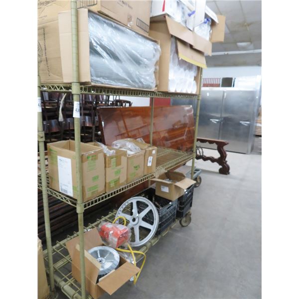 Coated 5 Shelf Wire Cart