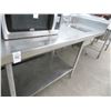 Image 2 : S/S 9' Workstation w/Sink, Drawer, Backsplash, Undershelf