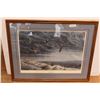 Image 1 : *Framed 1984 "Late Migrants" Print by D.G. Brynaert - 29" x 38"