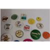 Image 3 : Large Flat of Lapel Pin Badges - Pinback Buttons